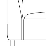 Seat with crumb gap