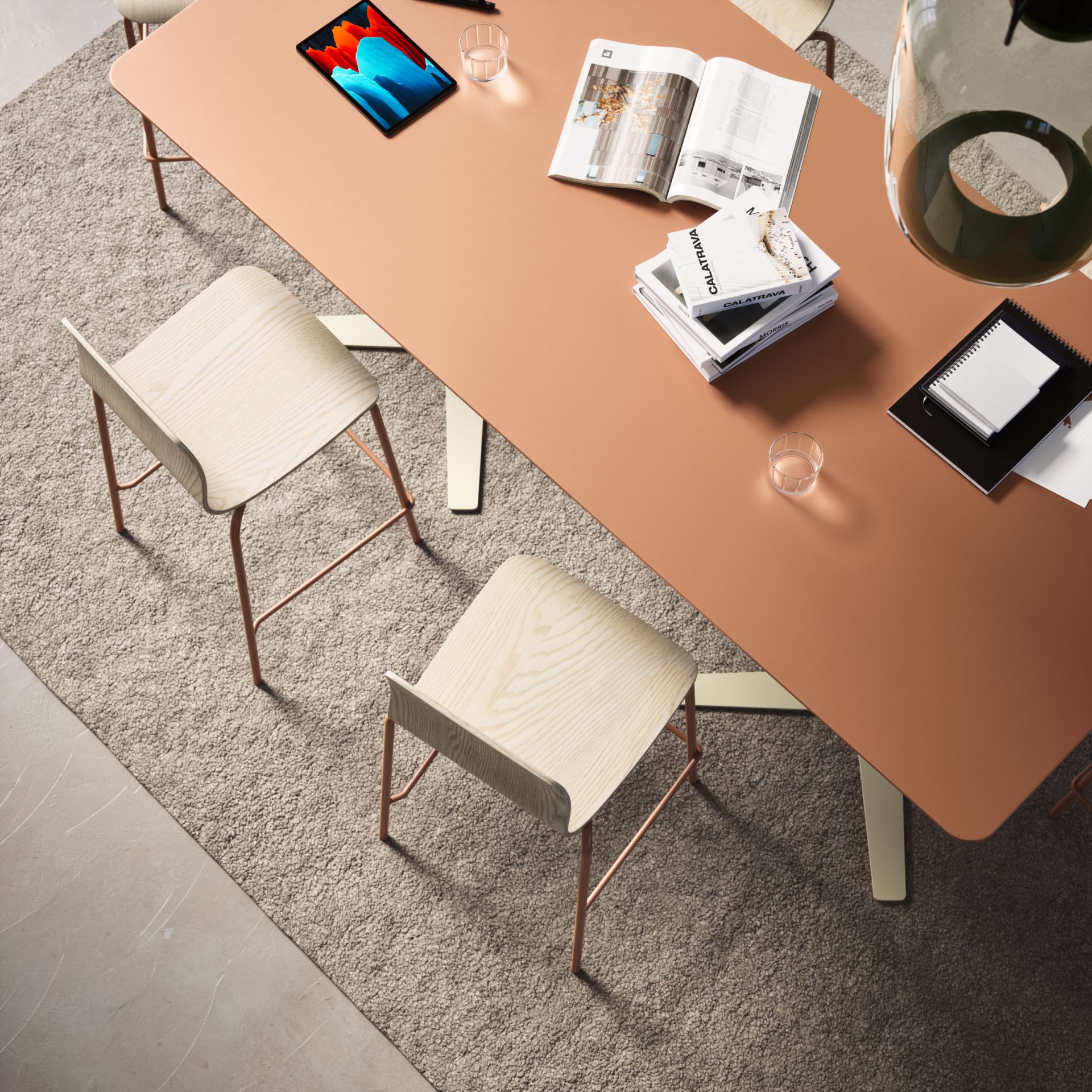 Chat Table with cross base product image 3